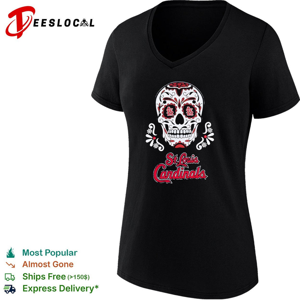 St Louis Cardinals sugar skull shirt Unisex