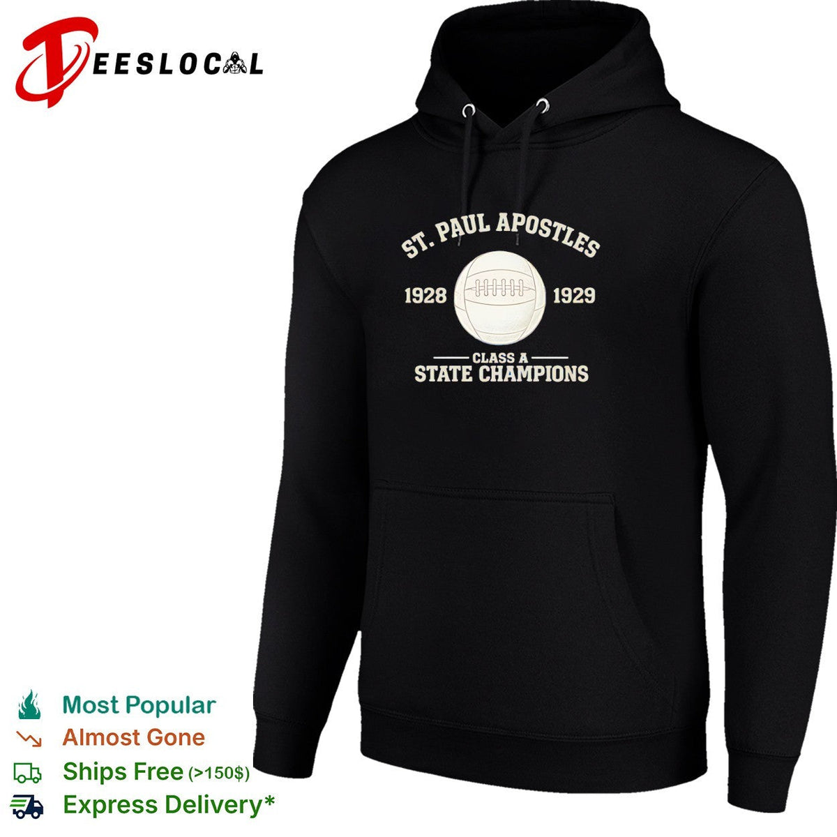 St Paul Apostles 1928 1929 Class A State Champions Football Athletic Sport shirt Unisex