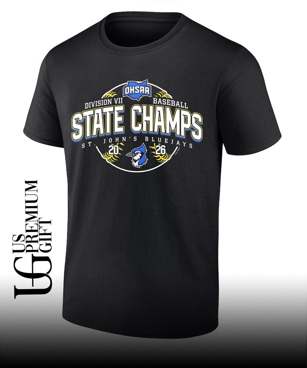 St. John’s Bluejays OHSAA Baseball D7 State Champions 2026 shirt Unisex