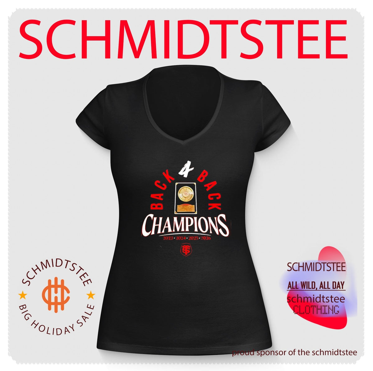 Stade Toulousain Rugby 2026 Back 4 Back Champions Locker Room shirt Unisex
