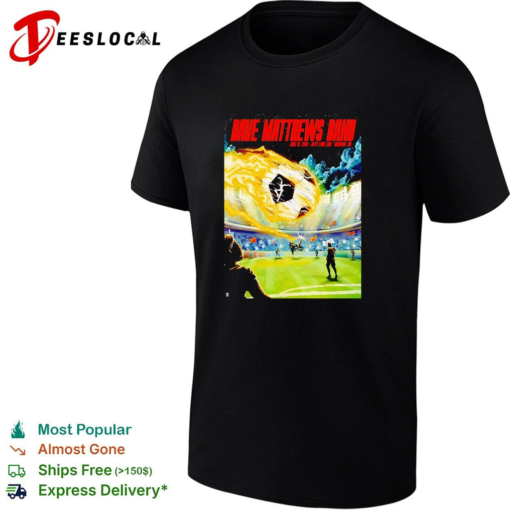 Stadium concert fireball soccer field sci-fi retro band poster version two shirt Unisex