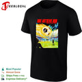 Stadium concert fireball soccer field sci-fi retro band poster version two shirt Unisex