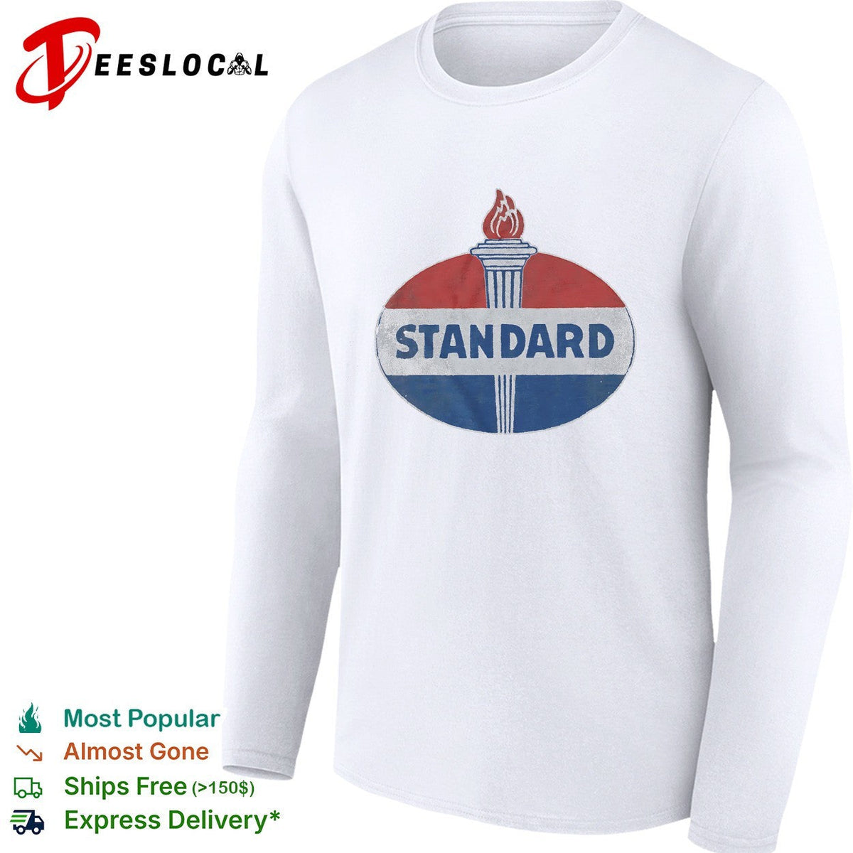 Standard Oil Company torch logo emblem retro corporate branding identity icon shirt Unisex
