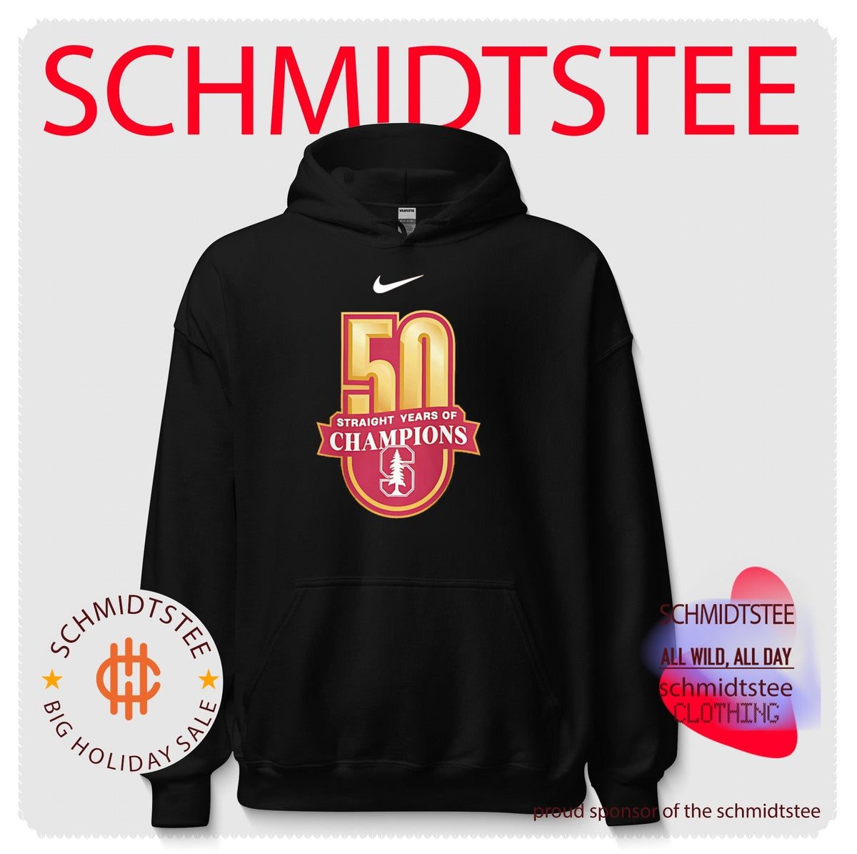 Stanford Cardinal 50 Straight Years of Champions shirt Unisex