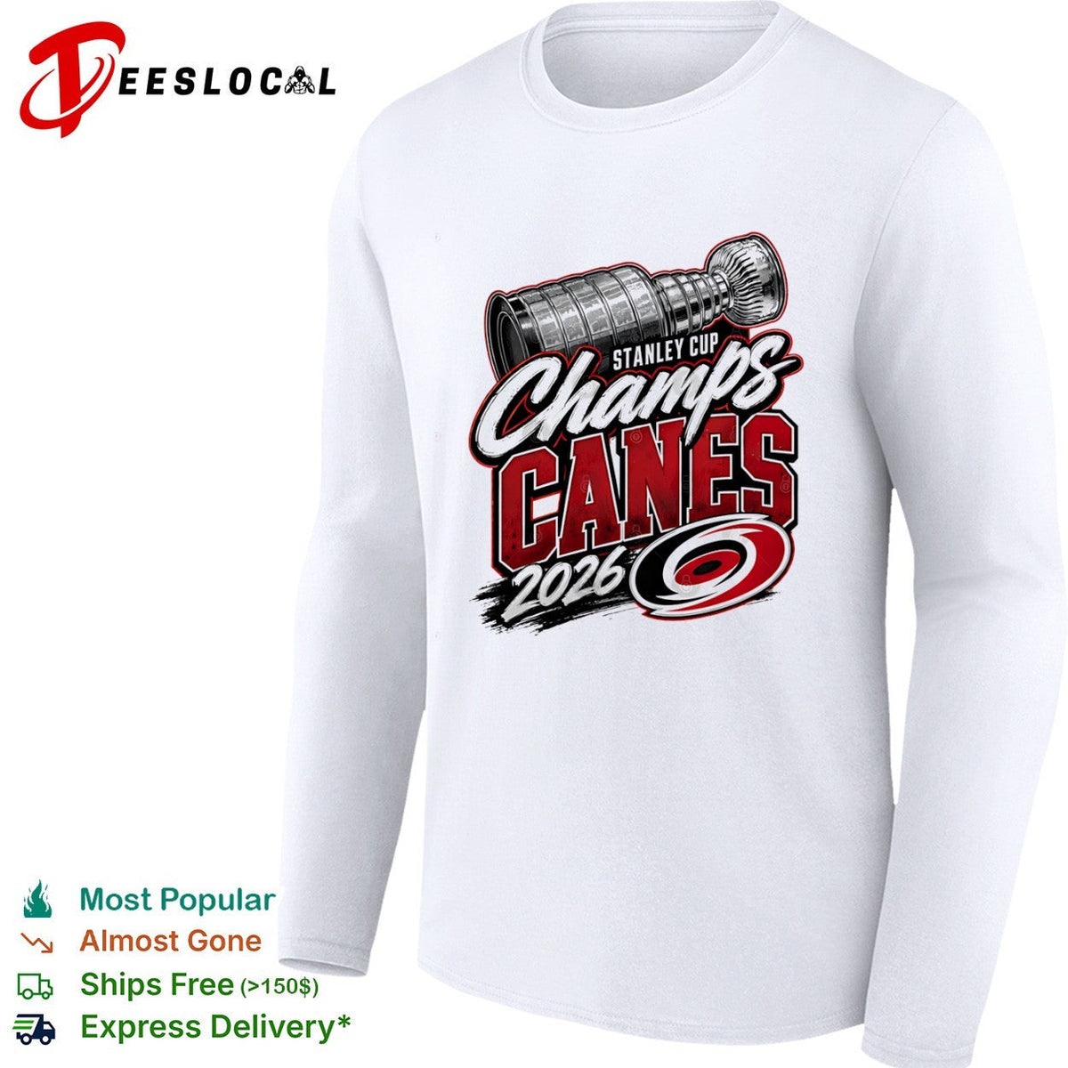 Stanley Cup Champs Canes 2026 Carolina Hurricanes NHL Hockey Shirt Unisex