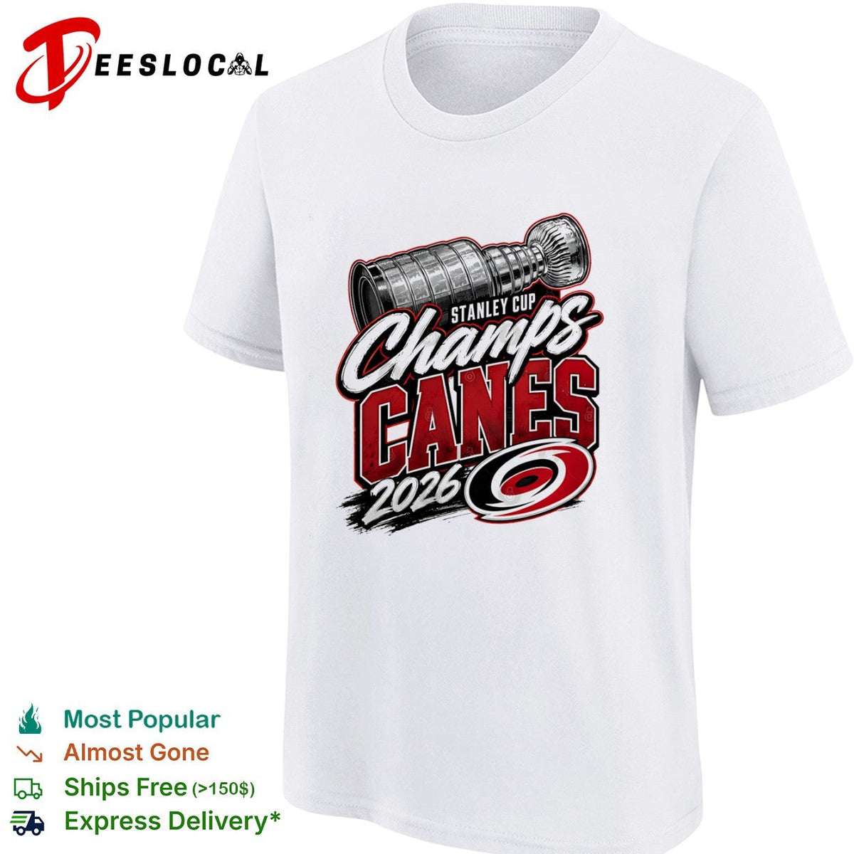 Stanley Cup Champs Canes 2026 Carolina Hurricanes NHL Hockey Shirt Unisex