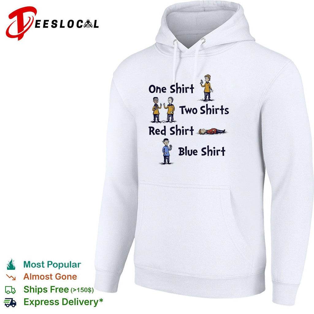 Star red shirt blue shirt meme shirt Unisex