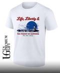 State and Liberty Life Liberty and The Pursuit of Happiness Then Now Always shirt Unisex