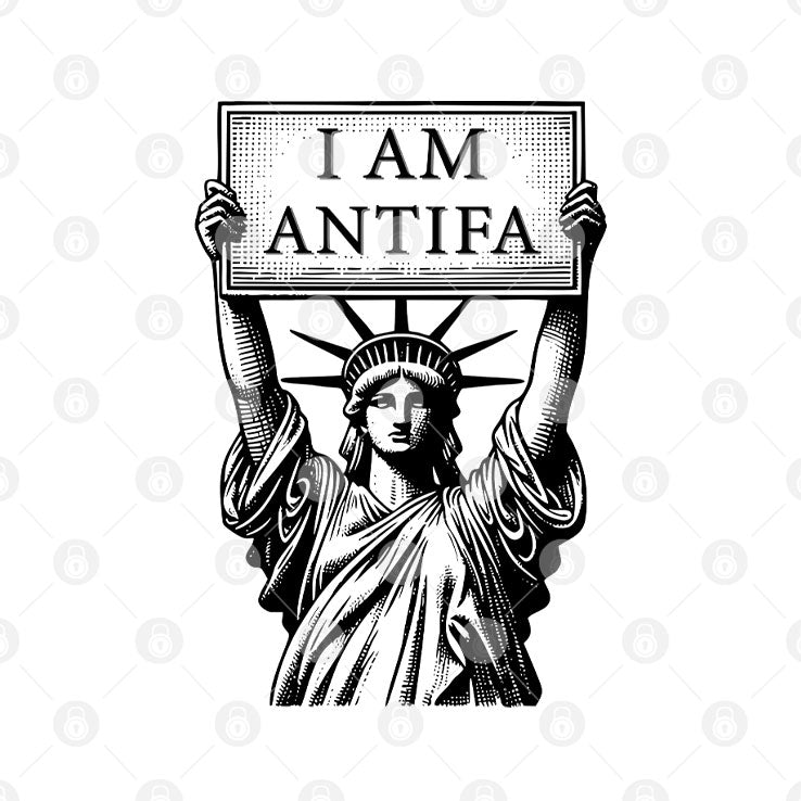 Statue Of Liberty I Am Antifa T Shirt Unisex
