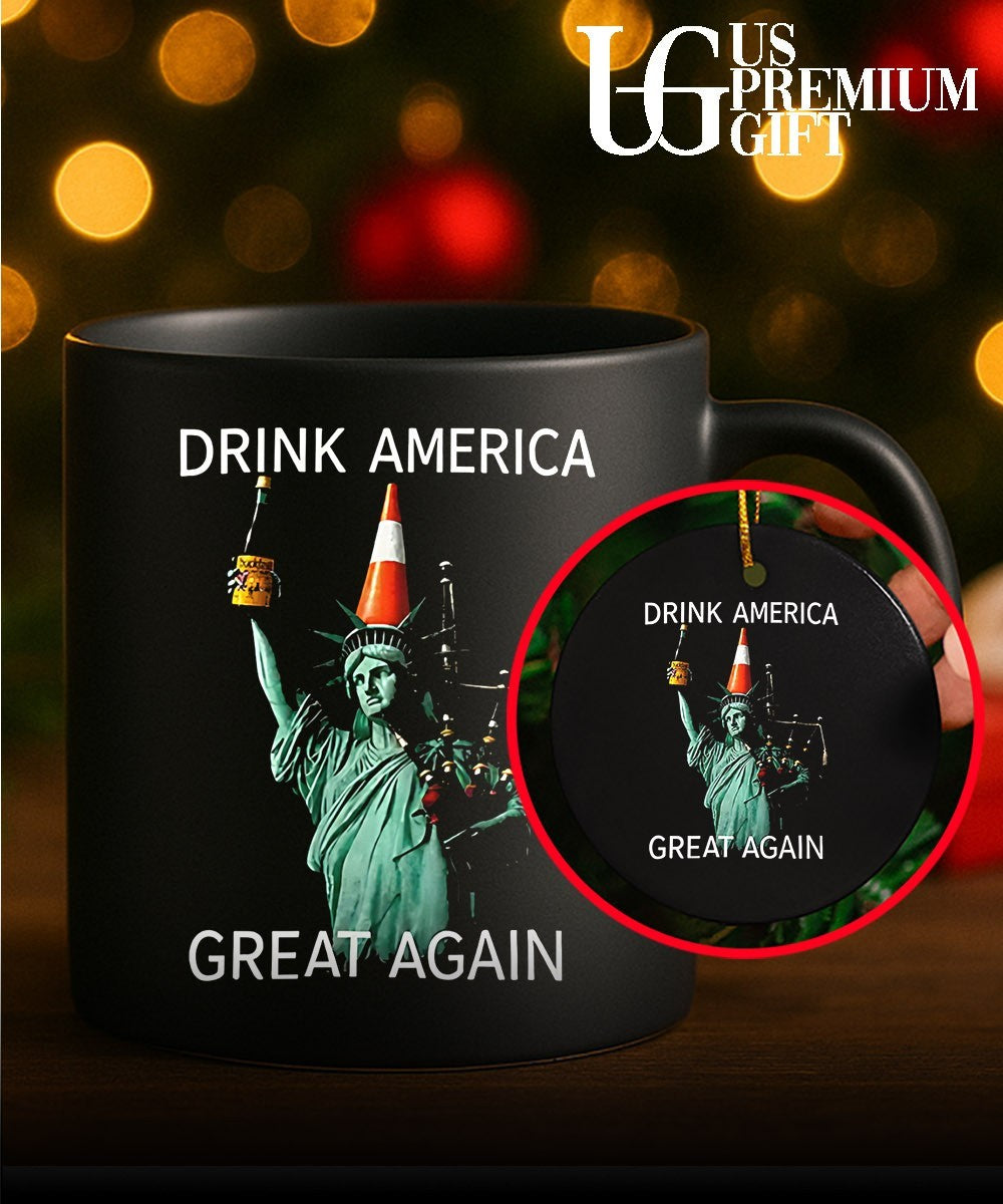 Statue of Liberty Drink America Great Again shirt Unisex