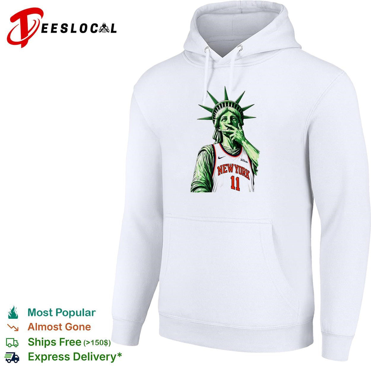 Statue of Liberty Jalen Brunson 11 Basketball three point shirt Unisex