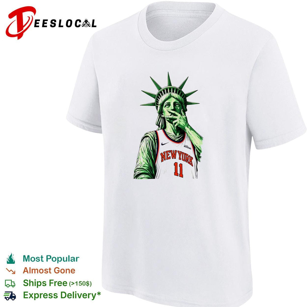 Statue of Liberty Jalen Brunson 11 Basketball three point shirt Unisex