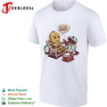 Stay cool buddy two robots relaxing beach chair cartoon sci-fi humor shirt Unisex