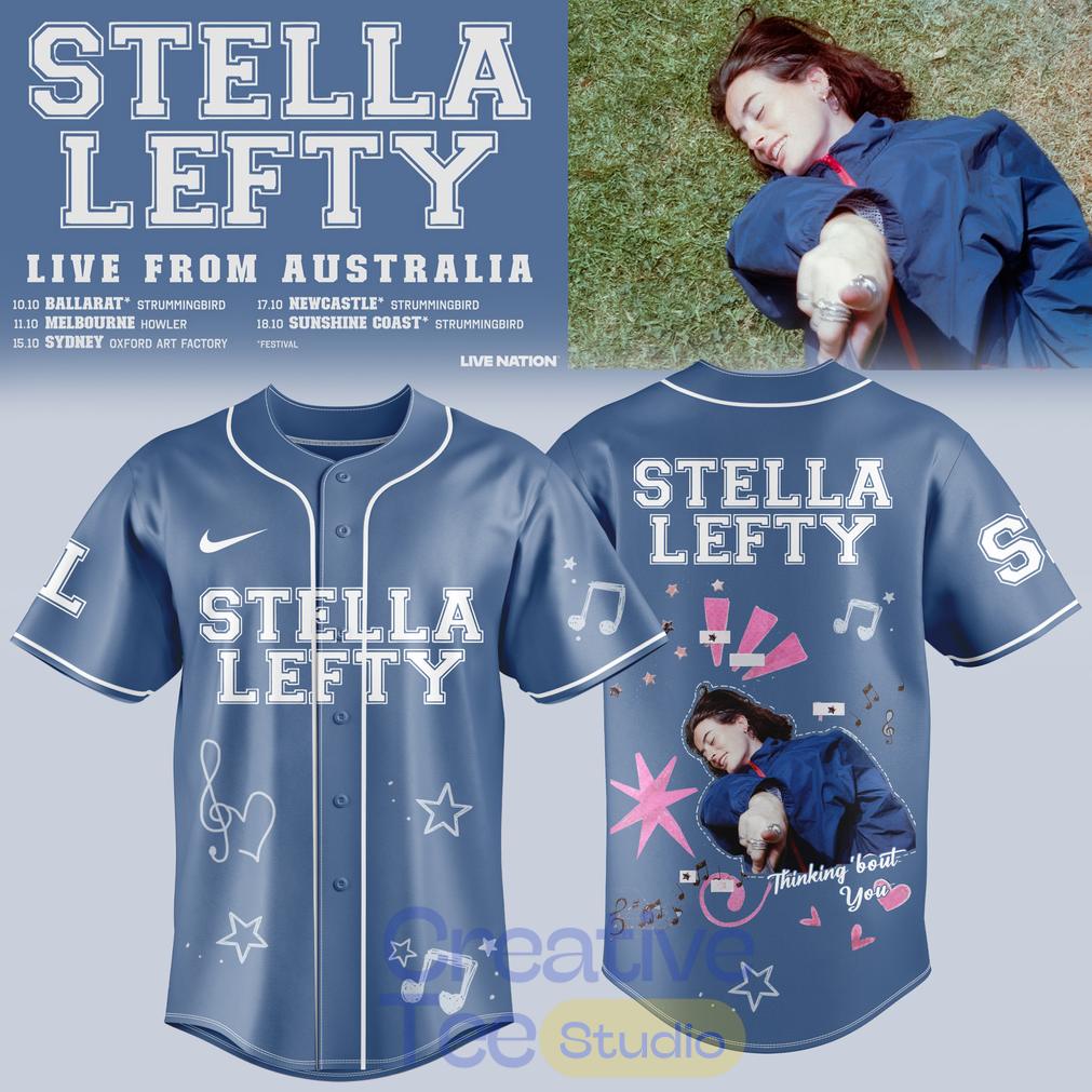 Stella Lefty Live From Australia Tour 2026 Baseball Jersey Unisex