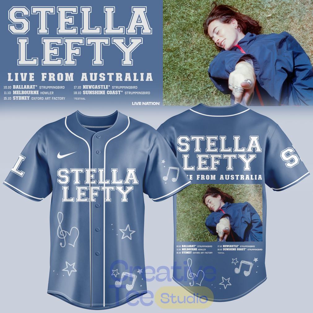 Stella Lefty Live From Australia Tour 2026 Baseball Jersey Unisex