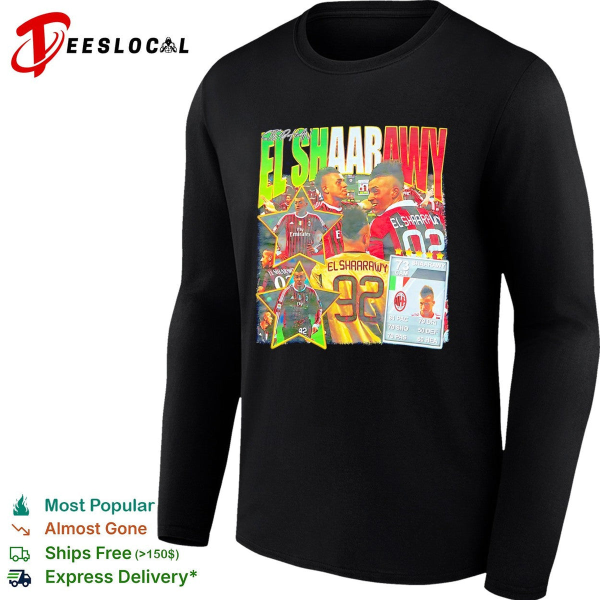 Stephan El Shaarawy AC Milan Serie A FIFA Ultimate Team shirt 92 player card design Unisex