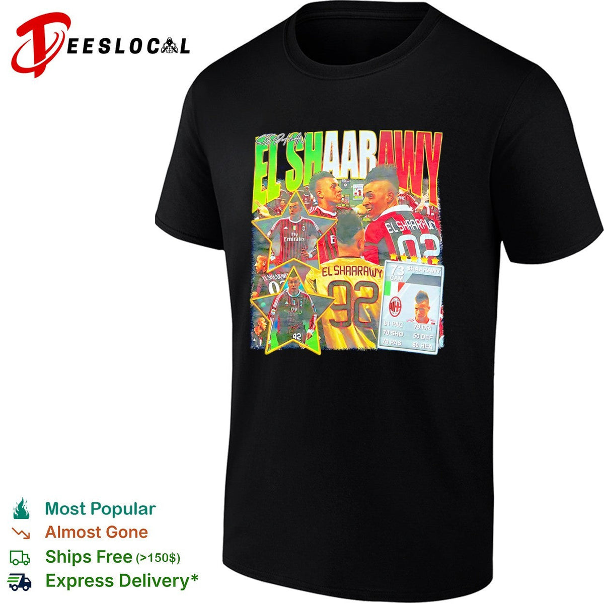 Stephan El Shaarawy AC Milan Serie A FIFA Ultimate Team shirt 92 player card design Unisex