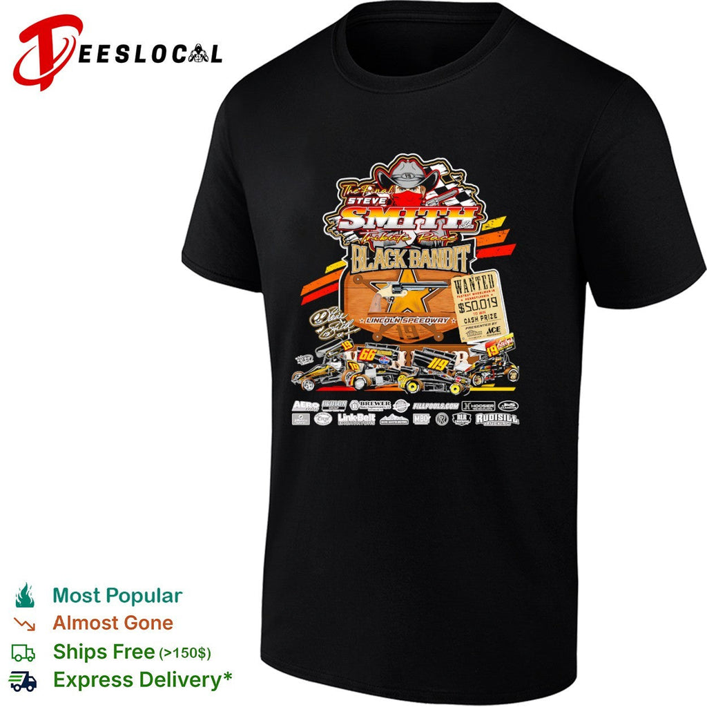 Steve Smith Sr The Final Race Black Bandit Lincoln Speedway shirt Unisex
