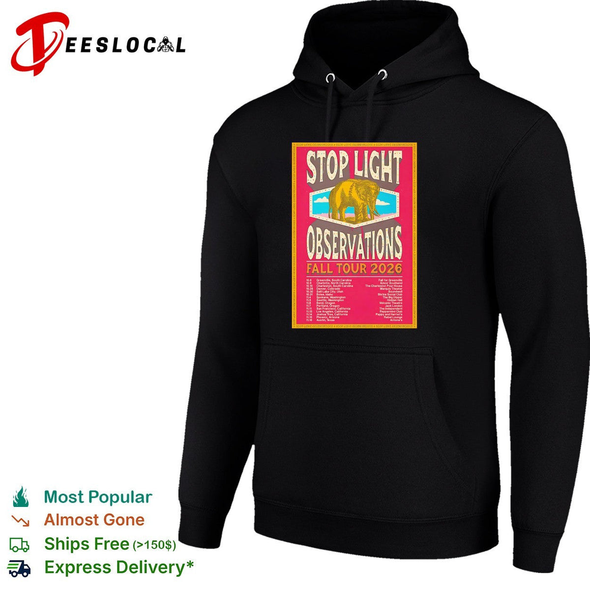 Stop Light Observations Fall Tour 2026 concert poster shirt Unisex