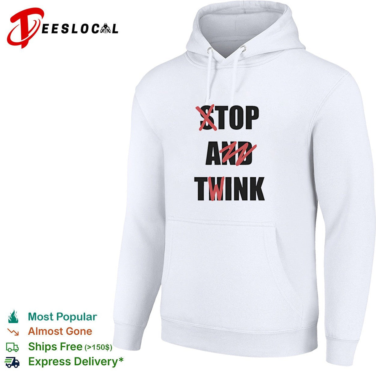 Stop and think top a twink funny shirt Unisex