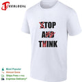 Stop and think top a twink funny shirt Unisex
