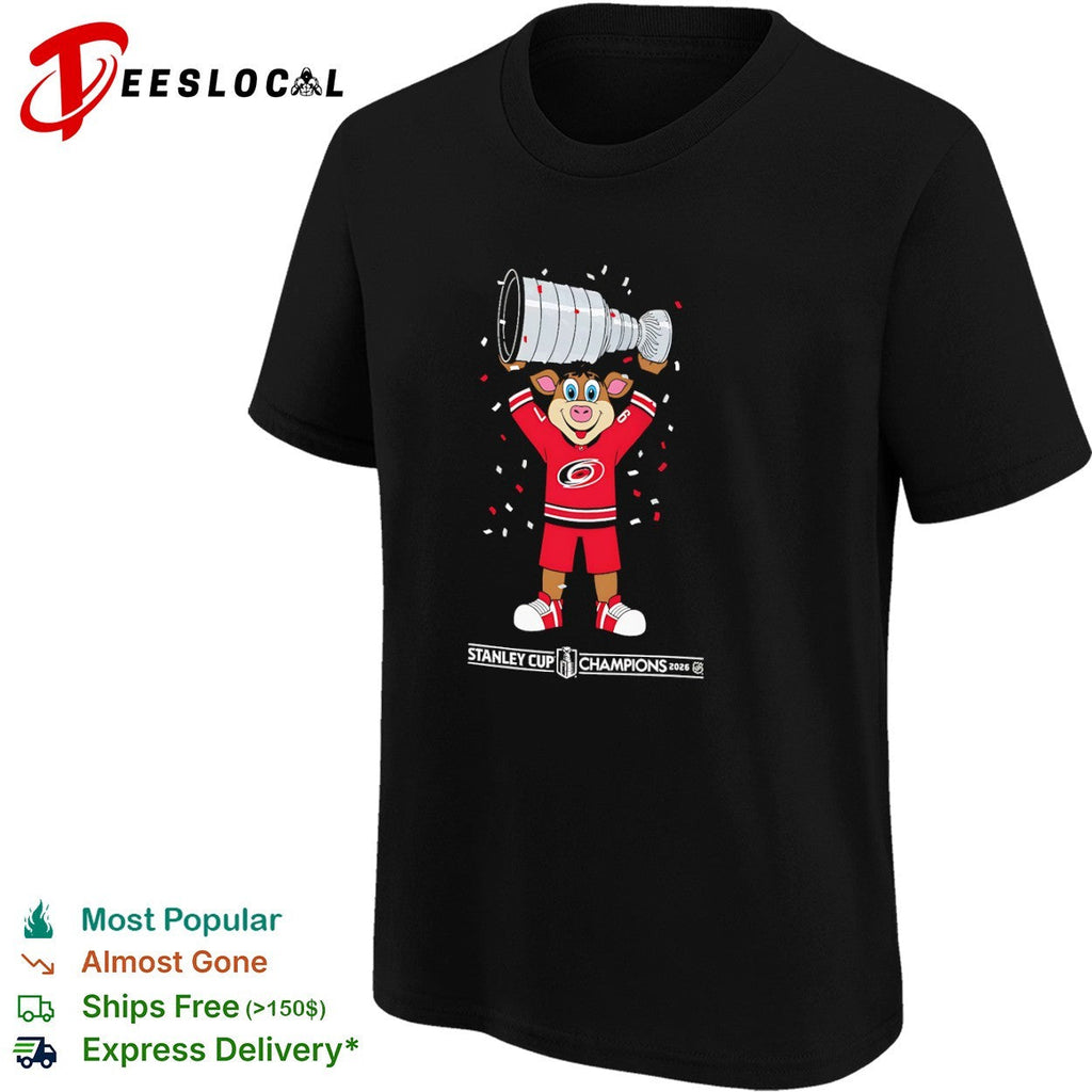 Stormy the Ice Hog Carolina Hurricanes Stanley Cup Champions 2026 NHL shirt Unisex
