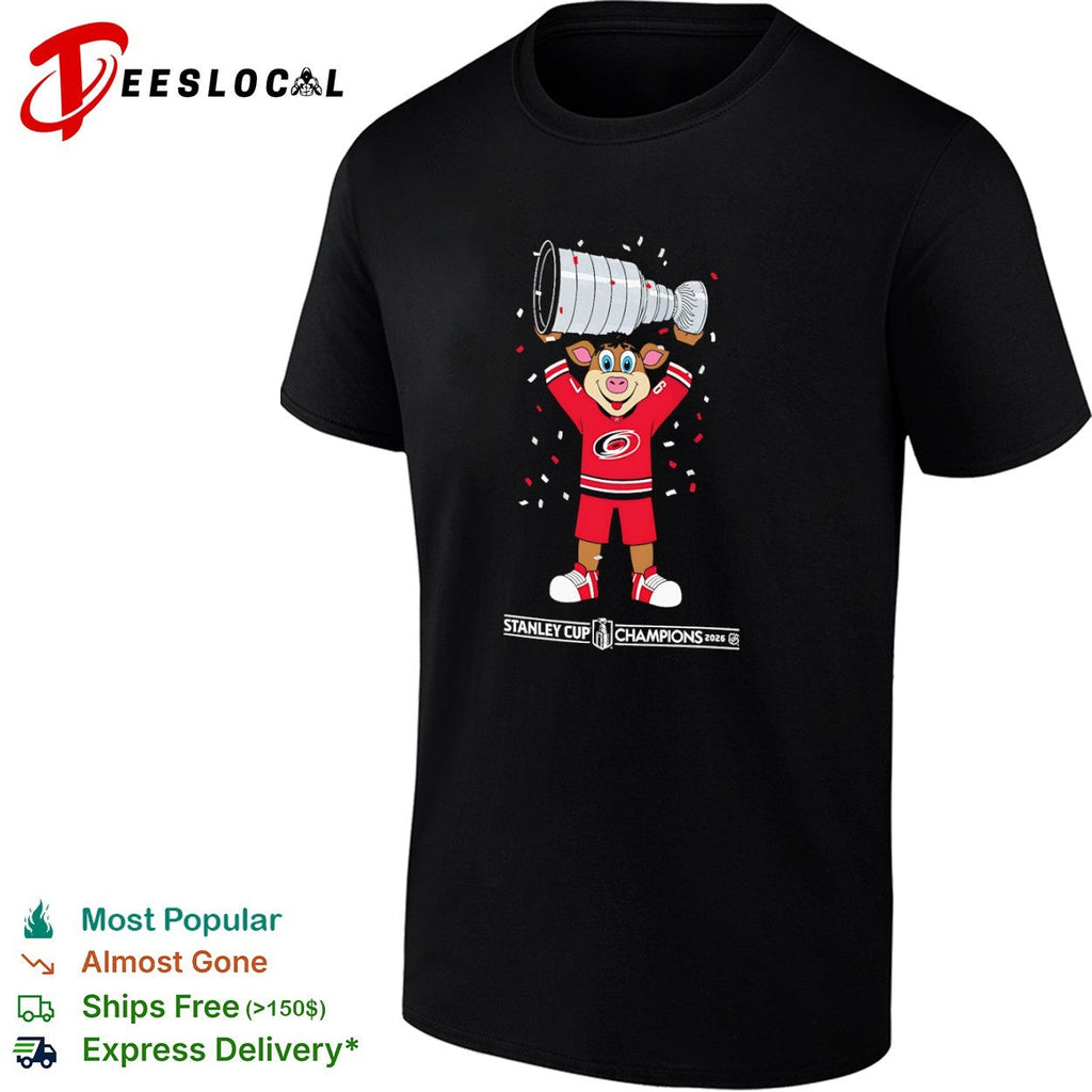 Stormy the Ice Hog Carolina Hurricanes Stanley Cup Champions 2026 NHL shirt Unisex