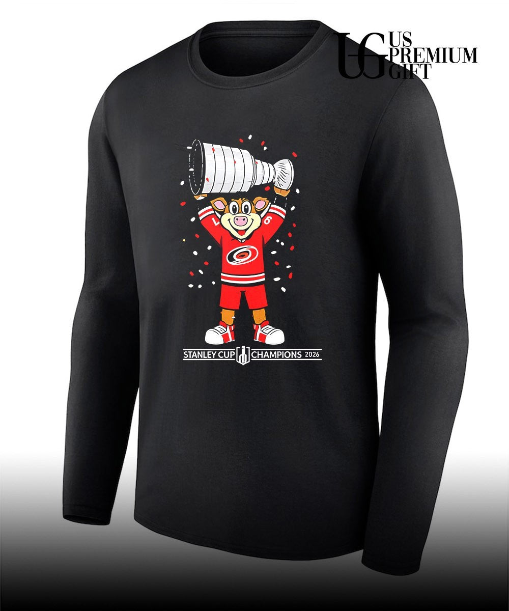 Stormy the Ice Hog Stanley Cup Carolina Hurricanes Hockey Champions 2026 shirt Unisex