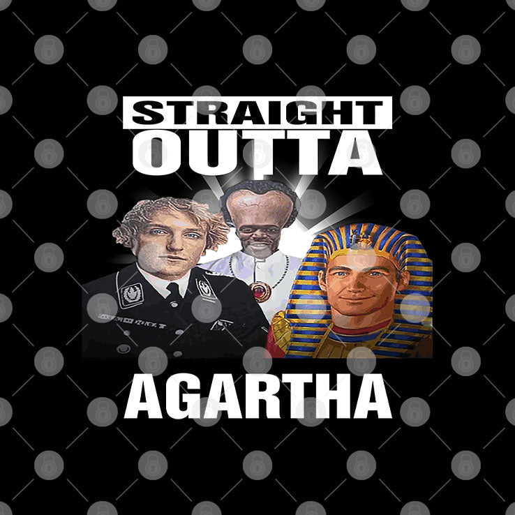 Straight Outta Agartha History Conspiracy Ancient Civilization Parody T Shirt Unisex