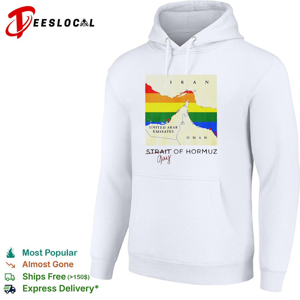 Strait of Hormuz Gay Map Iran United Arab Emirates Oman Rainbow shirt Unisex