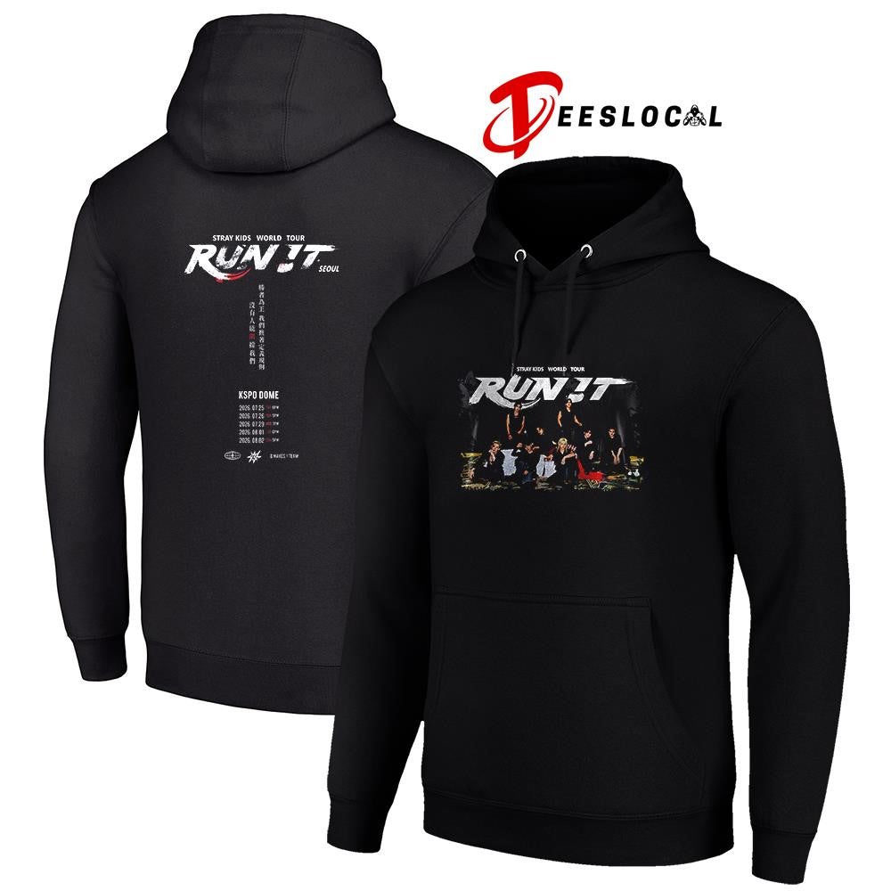 Stray Kid run it dates graphic shirt Unisex