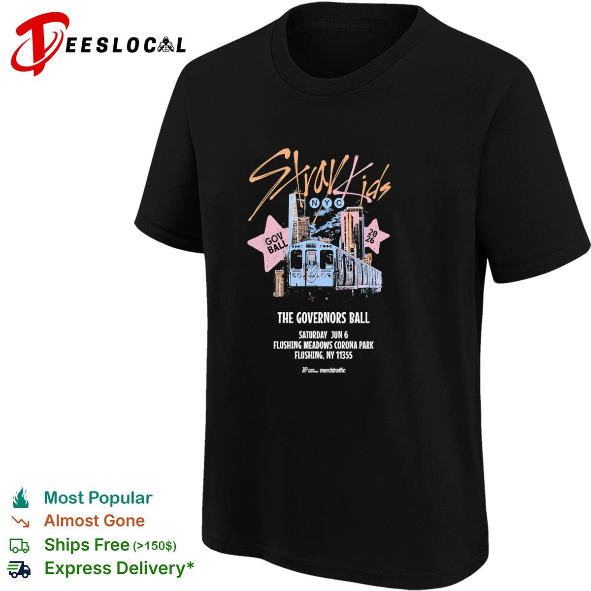 Stray Kids NYC Gov Ball 2026 The Governors Ball Saturday Jun 6 Flushing Meadows shirt Unisex
