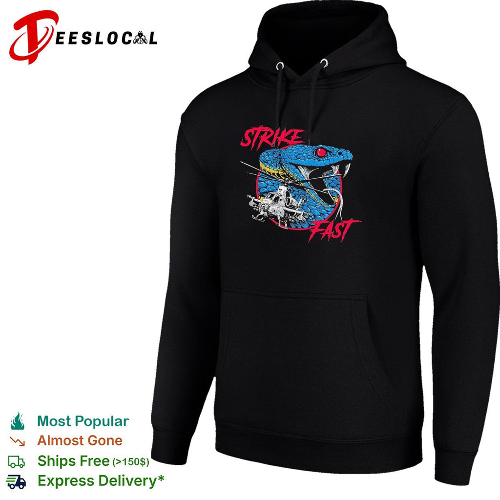 Strike fast snake helicopter military graphic shirt Unisex