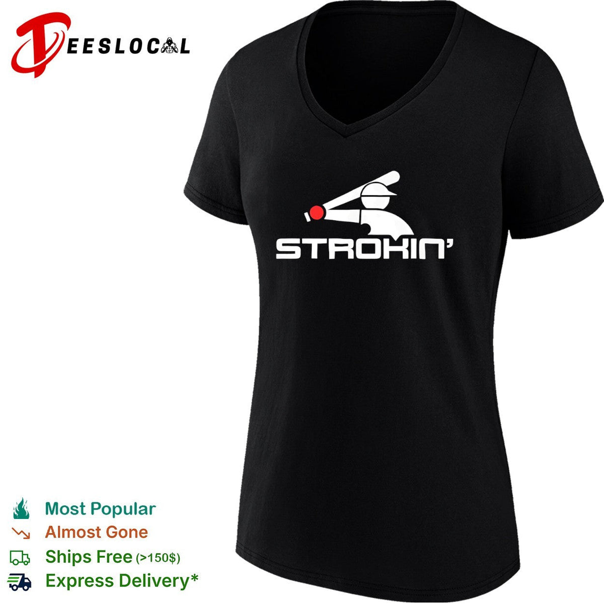 Strokin Baseball Logo Shirt Unisex