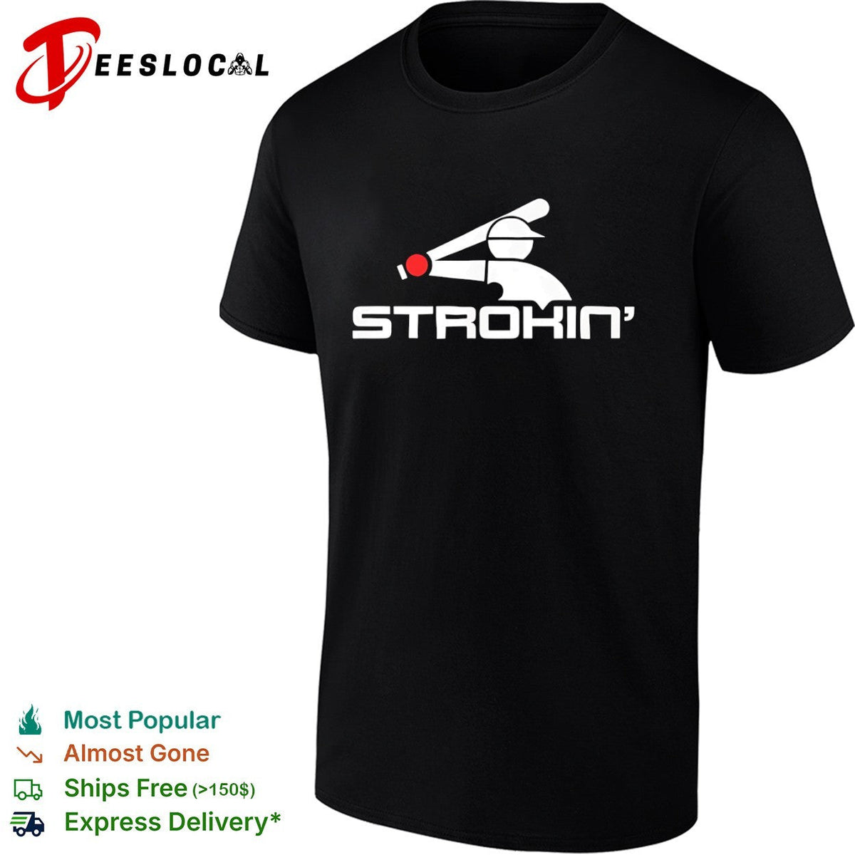 Strokin Baseball Logo Shirt Unisex
