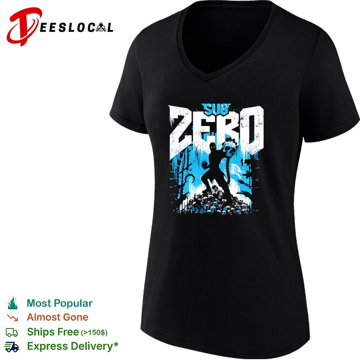 Sub-Zero from Mortal Kombat shirt Unisex