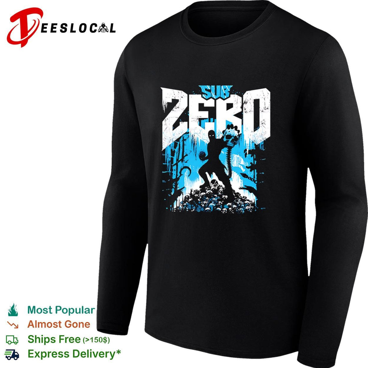 Sub-Zero from Mortal Kombat shirt Unisex
