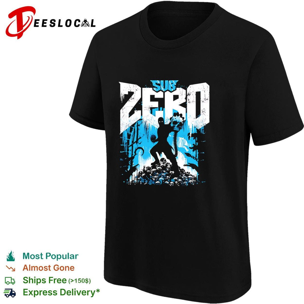 Sub-Zero from Mortal Kombat shirt Unisex