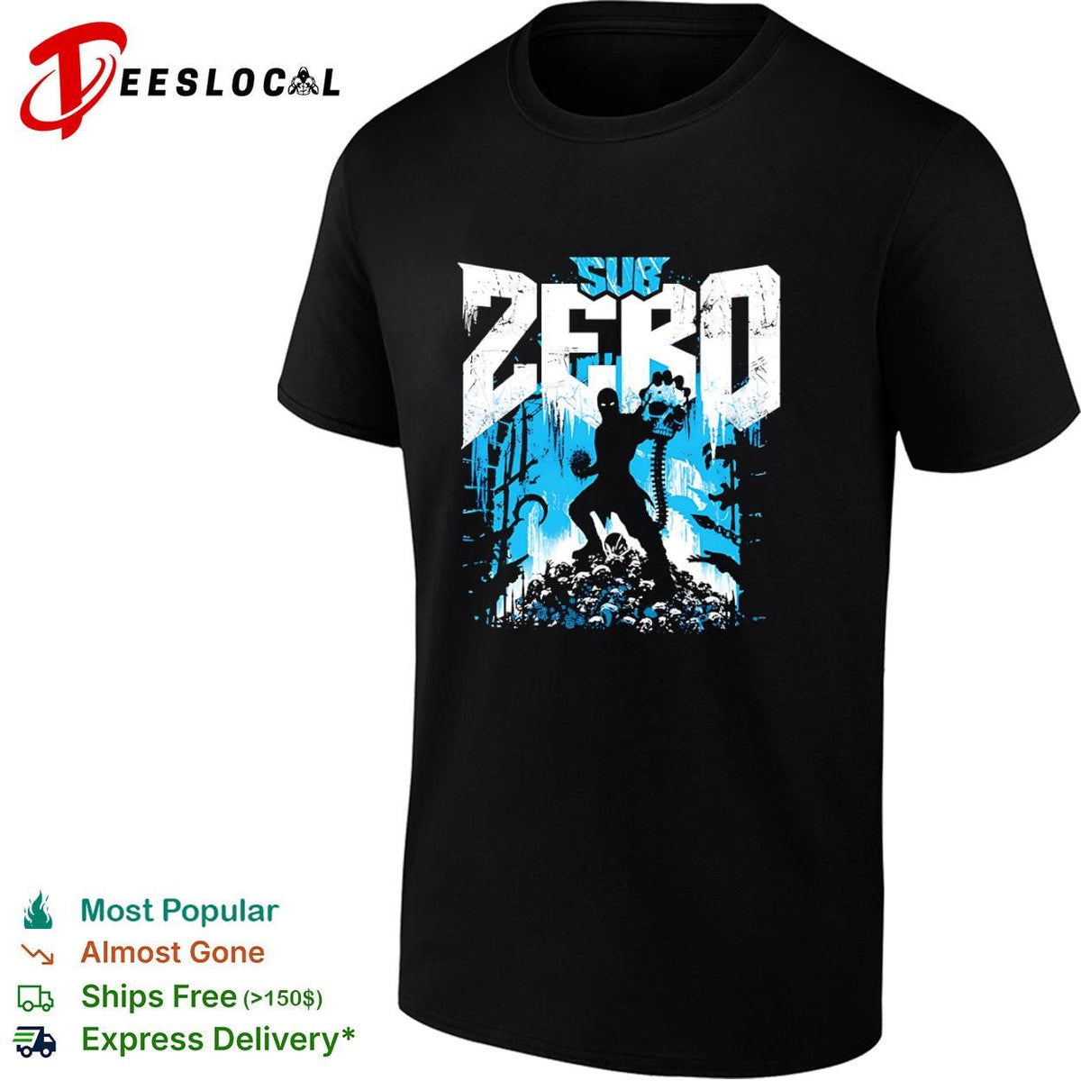 Sub-Zero from Mortal Kombat shirt Unisex