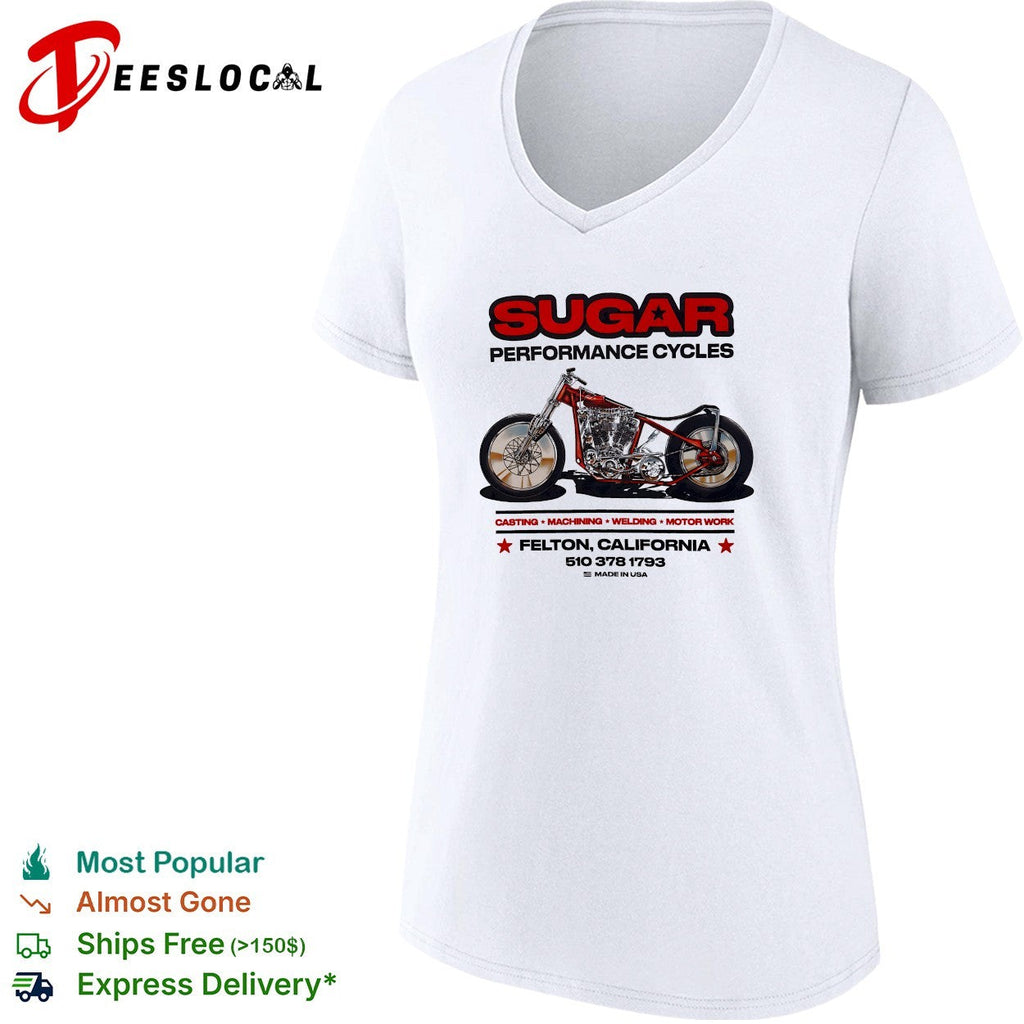 Sugar Performance Cycles Felton California motorcycle shirt Unisex