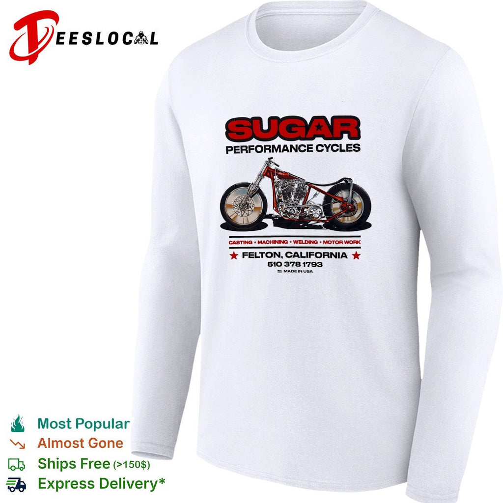 Sugar Performance Cycles Felton California motorcycle shirt Unisex