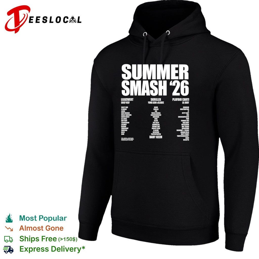 Summer Smash 26 Lil Uzi Vert Chief Keef Skrillex Yung Lean Bladee Playboi Carti shirt Unisex