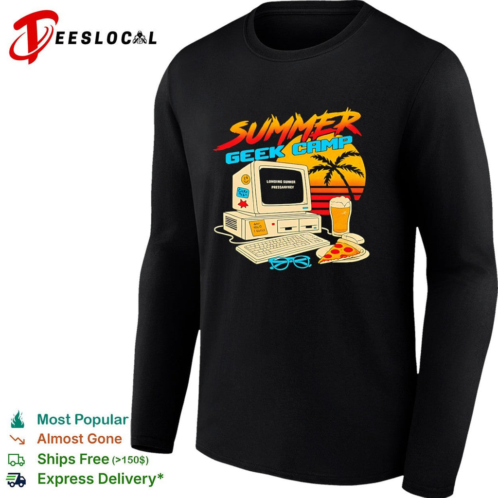 Summer geek camp loading press any key shirt Unisex