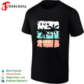 Sun salt sand beach palm trees vintage shirt Unisex