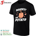 Sunglasses respect the potato shirt Unisex