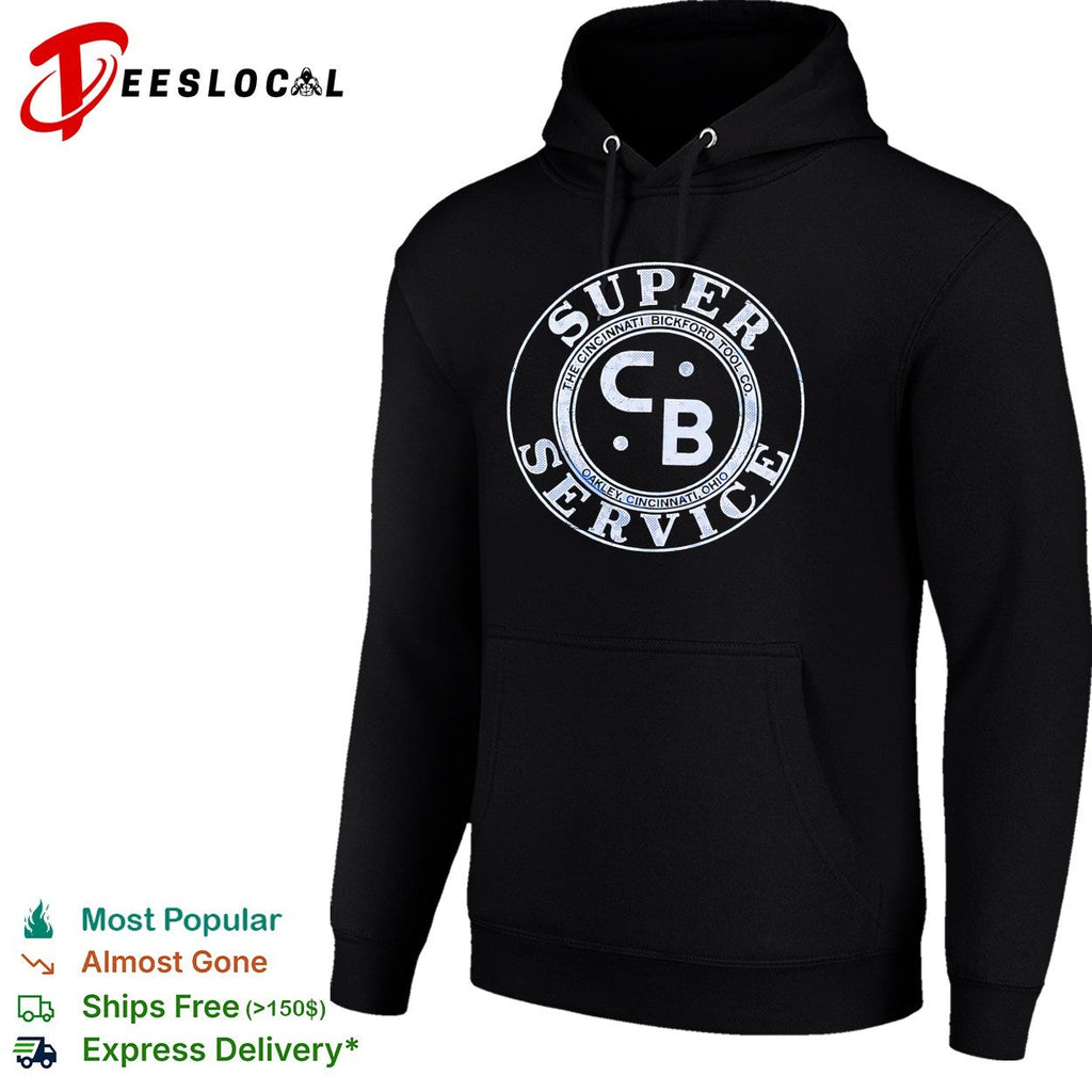 Super Service CB vintage Cincinnati gas station circular badge logo graphic shirt Unisex