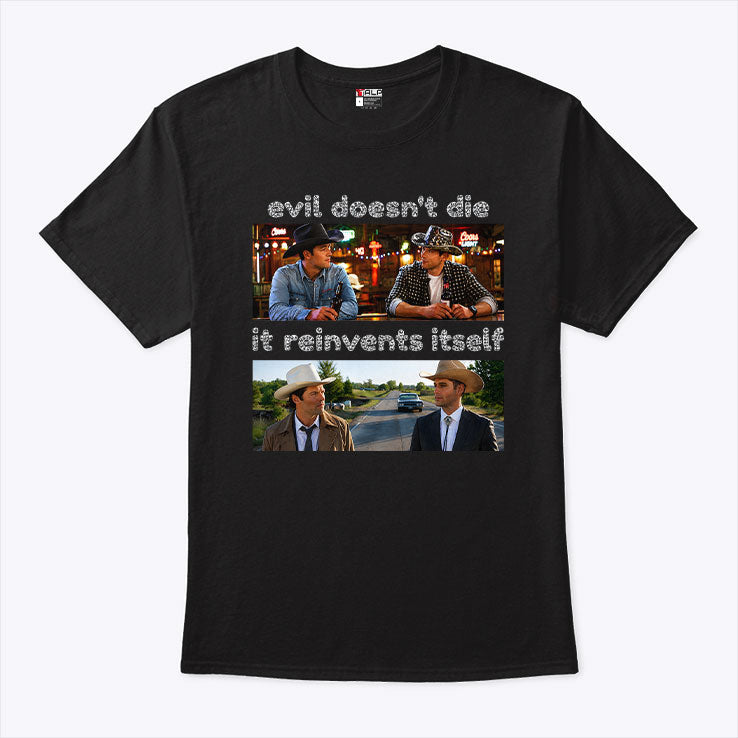 Supernatural x 9-1-1 Lone Star Mashup Evil Doesn’t Die It Reinvents Itself T Shirt Unisex