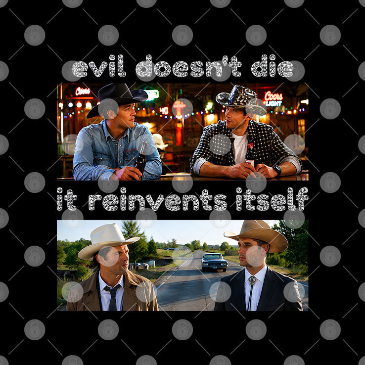 Supernatural x 9-1-1 Lone Star Mashup Evil Doesn’t Die It Reinvents Itself T Shirt Unisex