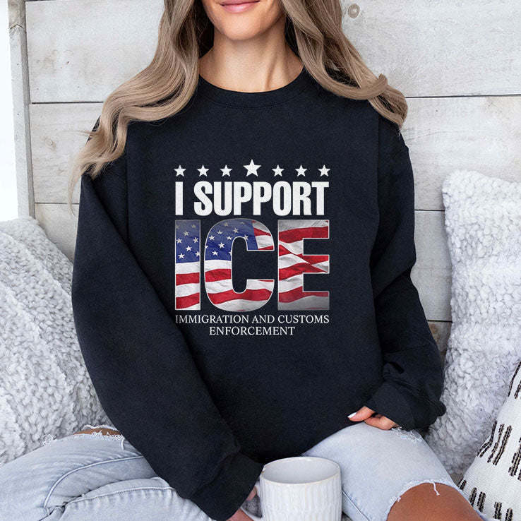 I Support ICE Immigration And Customs Enforcement T Shirt Unisex