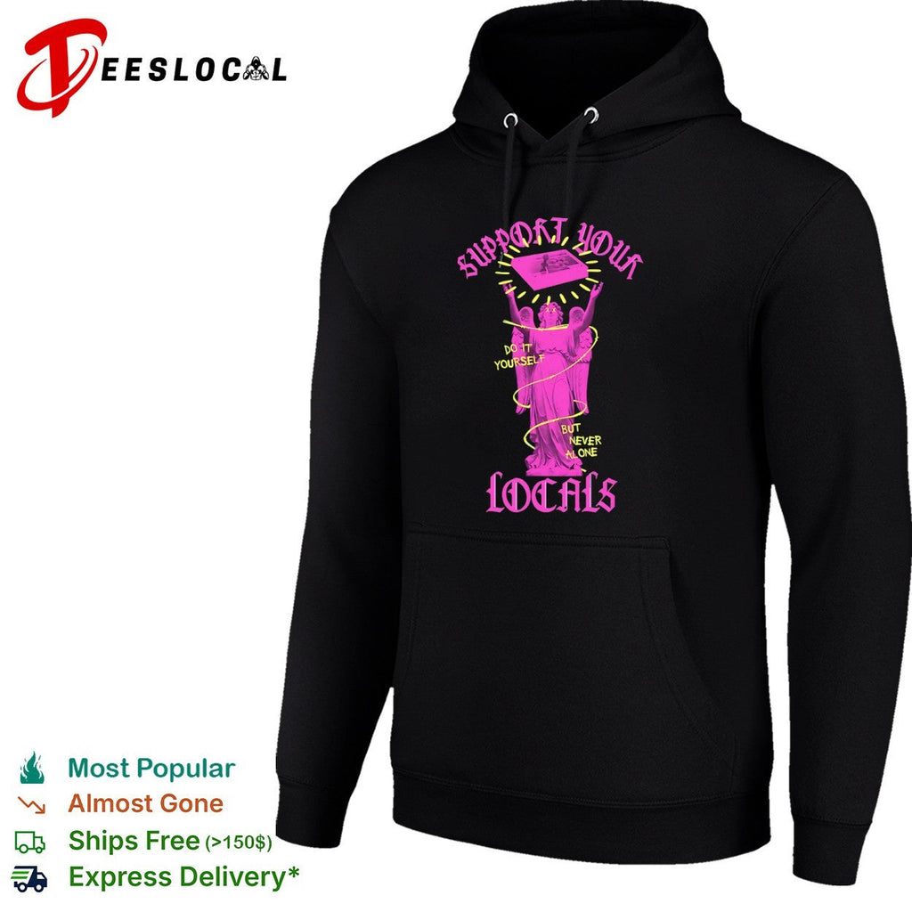 Support Your Locals Do It Yourself But Never Alone Arcade Joystick Gaming Shirt Unisex